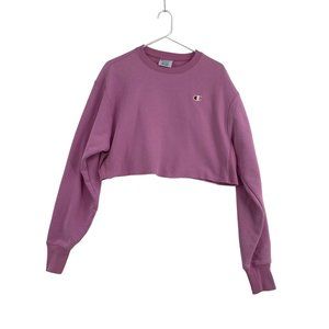 Champion Pink Cropped Sweatshirt